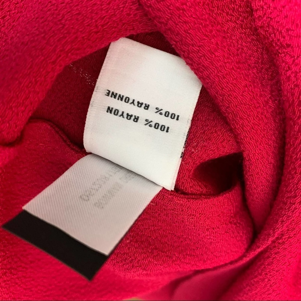 Diane Von Furstenberg Bowman One Shoulder Red Cocktail Dress Size 2 DVF Wedding - Picture 11 of 15